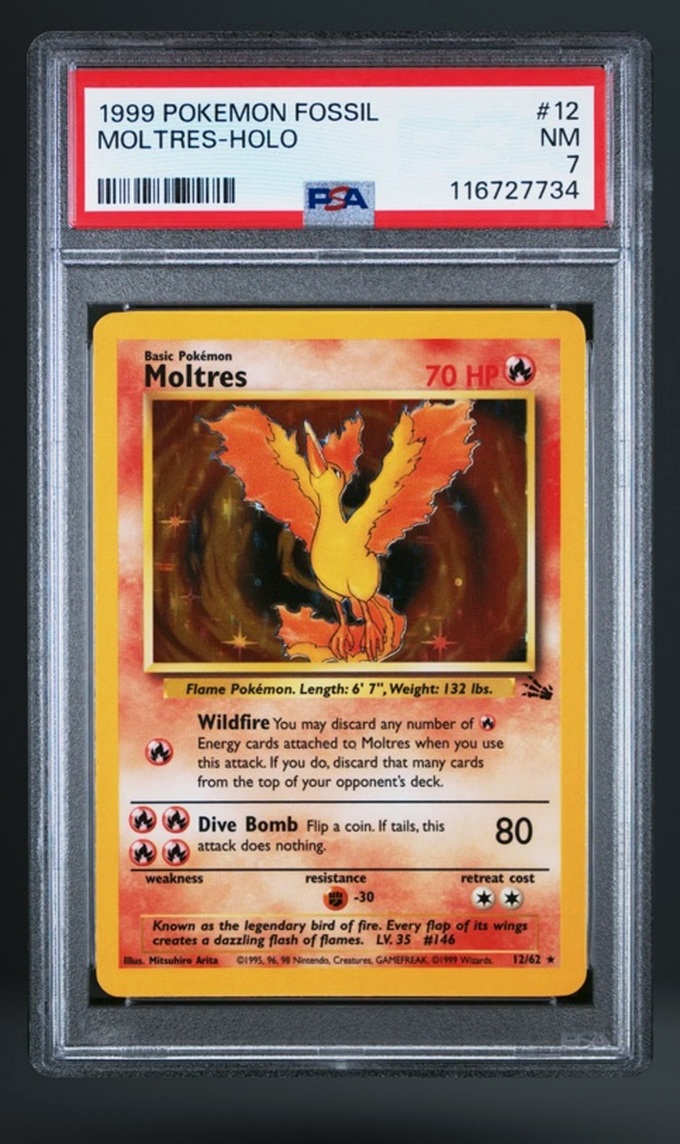 Moltres-Holo graded Pokémon card from my collection