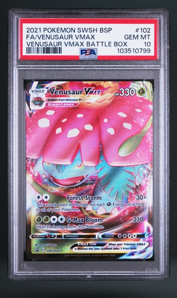 FA/Venusaur VMAX graded Pokémon card from my collection